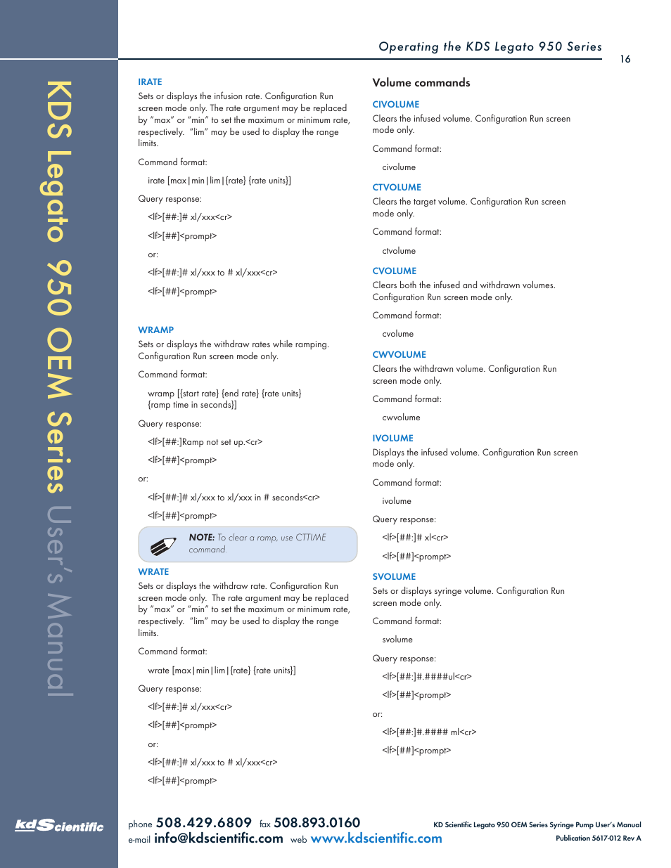 KD Scientific Legato OEM 950 User Manual | Page 16 / 30