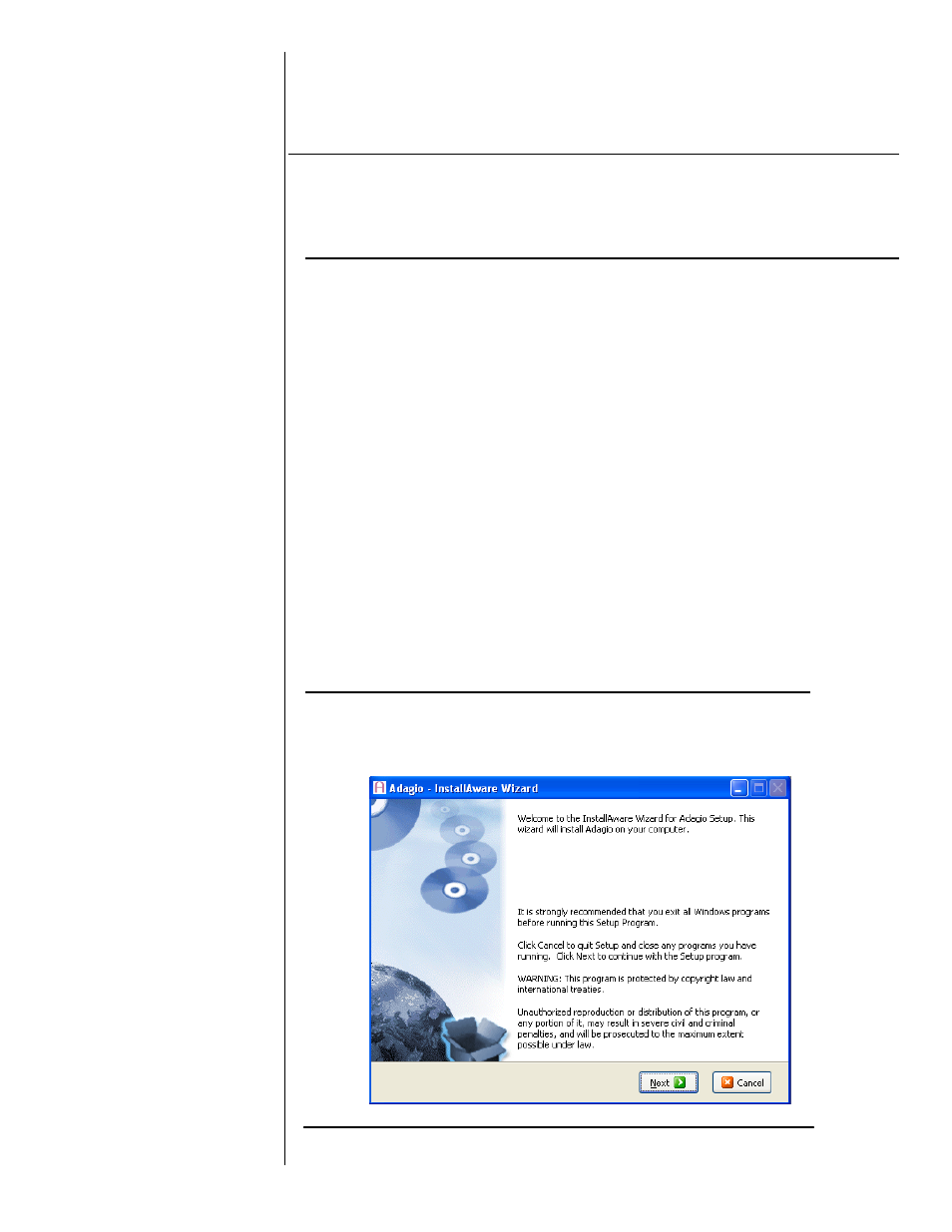 Installing adagio, System requirements, Installing the software | KD Scientific Adagio Control Software for Legato Series Manual User Manual | Page 4 / 49