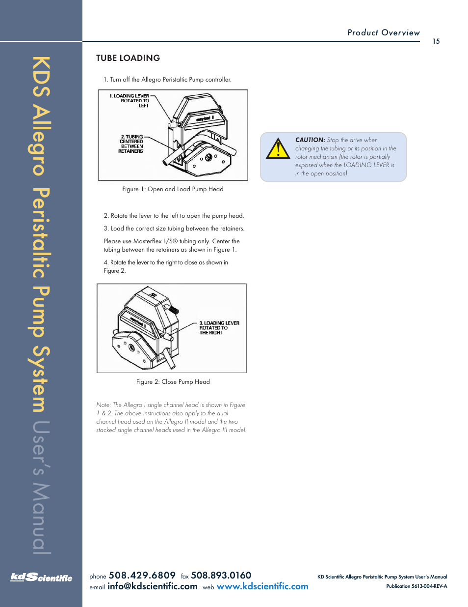 KD Scientific Allegro Peristaltic Pump Series User Manual | Page 15 / 75