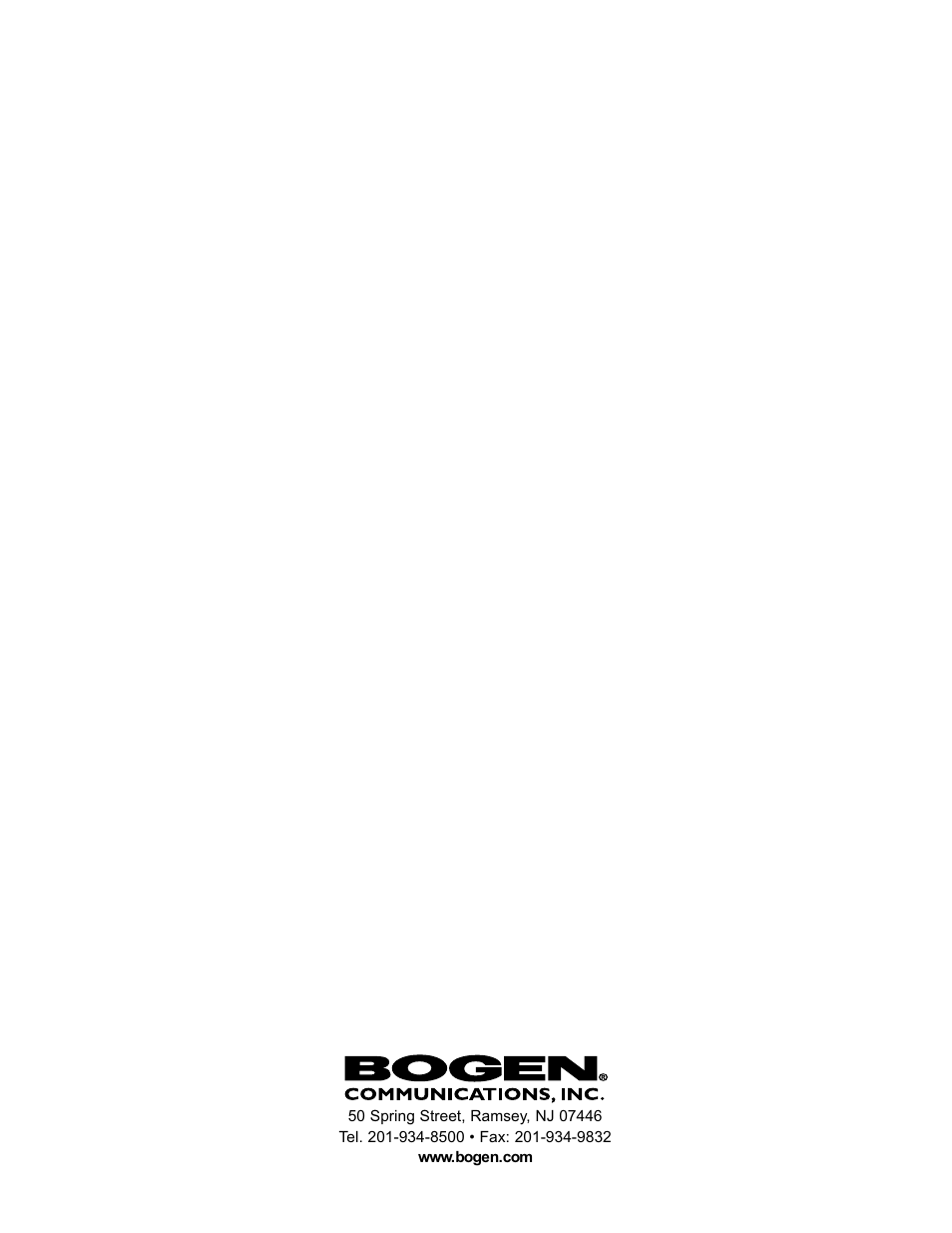 Bogen GOLD SEAL SERIES AMPLIFIERS GS-35 User Manual | Page 20 / 20