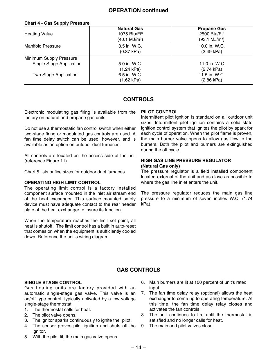 Kees IFG (INDIRECT FIRED GAS) MAKE-UP AIR UNITS - Duct Furnace Installation & Maintenance Manual User Manual | Page 14 / 28