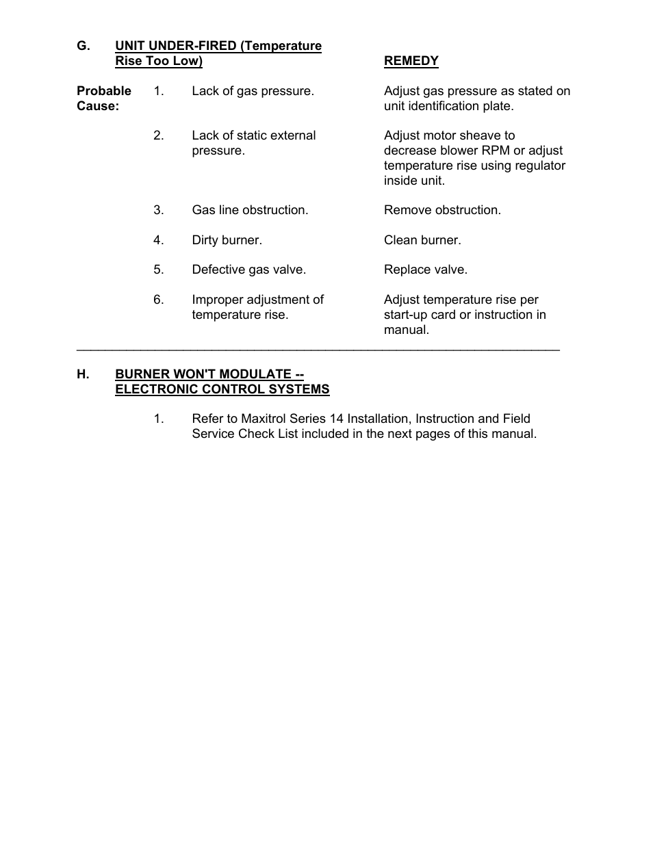 Kees DFG (DIRECT FIRED GAS) MAKE-UP AIR UNITS User Manual | Page 13 / 16