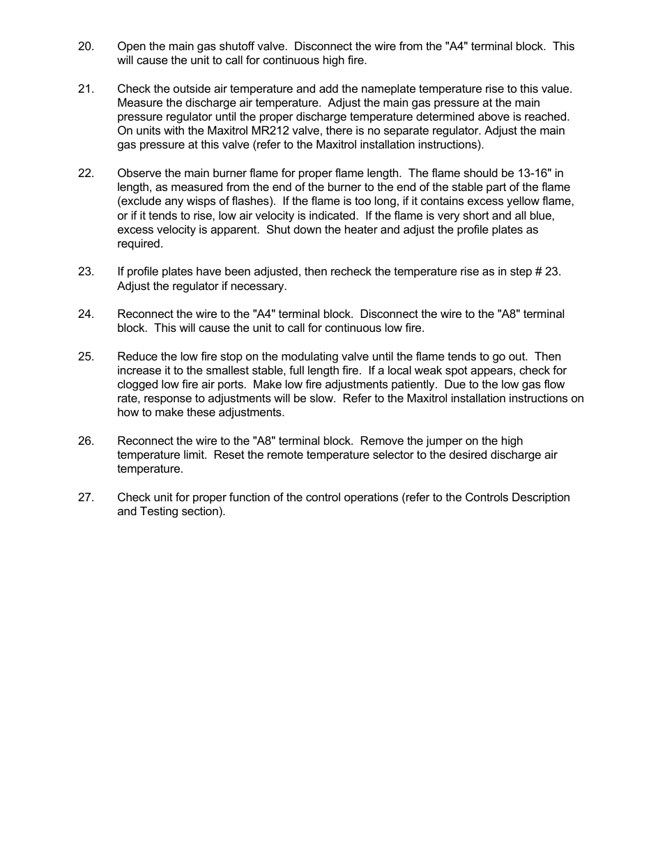 Kees DFG (DIRECT FIRED GAS) MAKE-UP AIR UNITS User Manual | Page 15 / 16