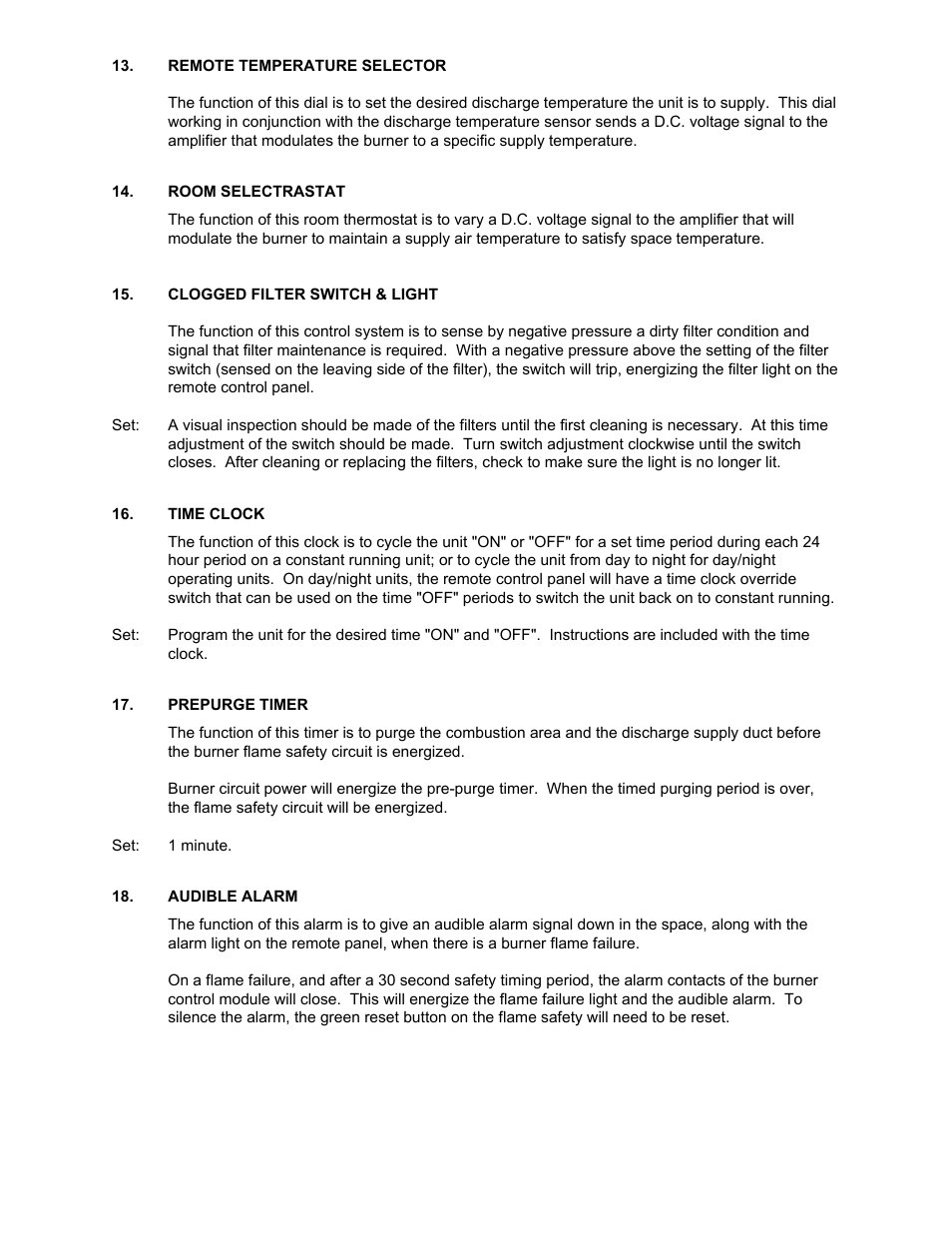 Kees DFG (DIRECT FIRED GAS) MAKE-UP AIR UNITS User Manual | Page 9 / 16