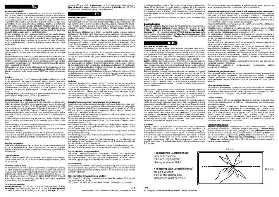 Nl pl | Kemo Electronic FG025 User Manual | Page 3 / 3