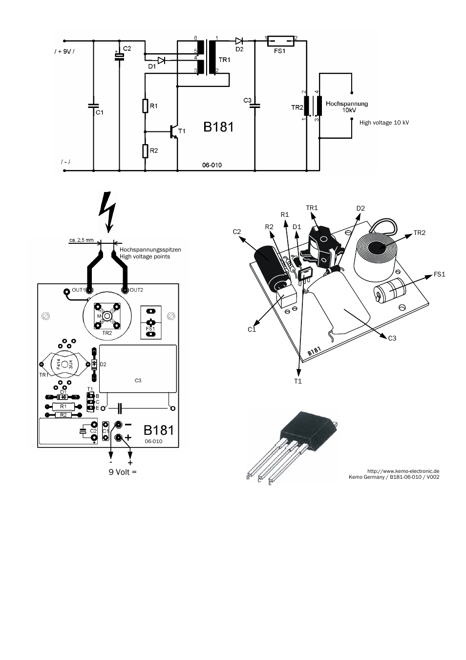 9 volt | Kemo Electronic B181 User Manual | Page 4 / 4