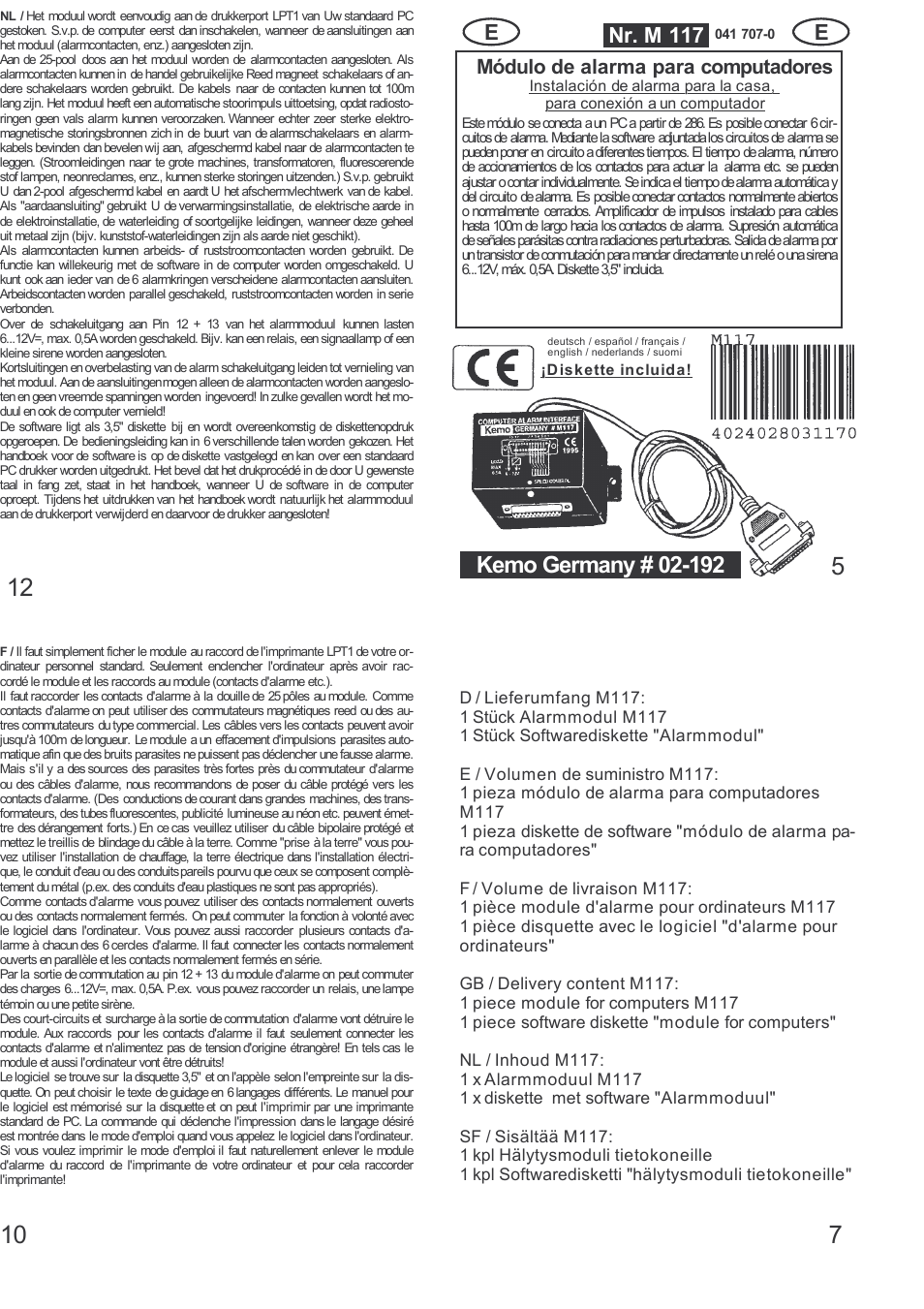 Kemo Electronic M117 User Manual | Page 2 / 4