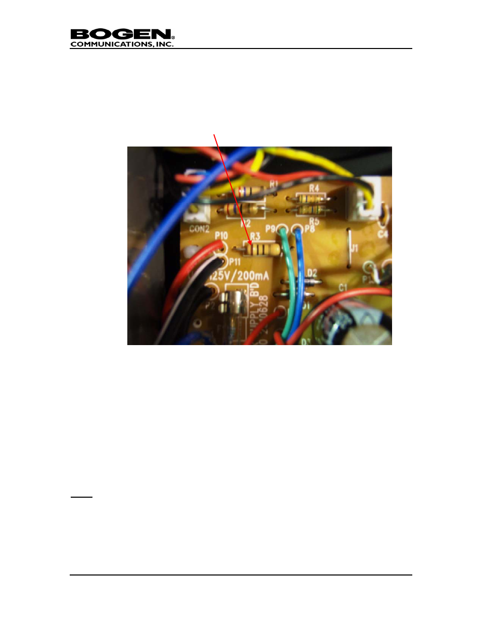 Field repair procedure | Bogen CR100A User Manual | Page 6 / 7