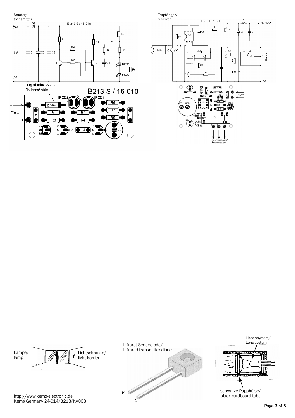 Kemo Electronic B213 User Manual | Page 3 / 6