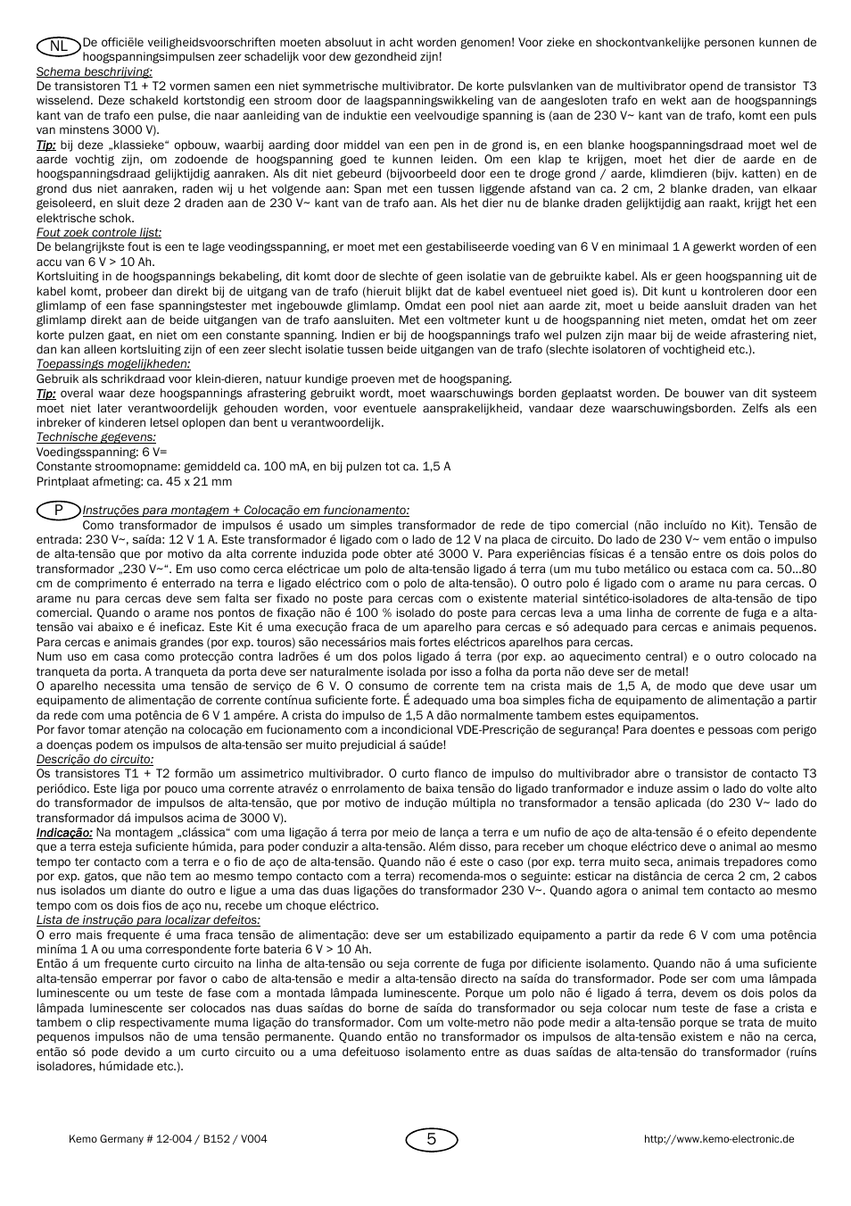 Kemo Electronic B152 User Manual | Page 5 / 8