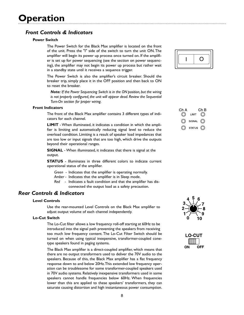 Operation | Bogen X450 User Manual | Page 11 / 15