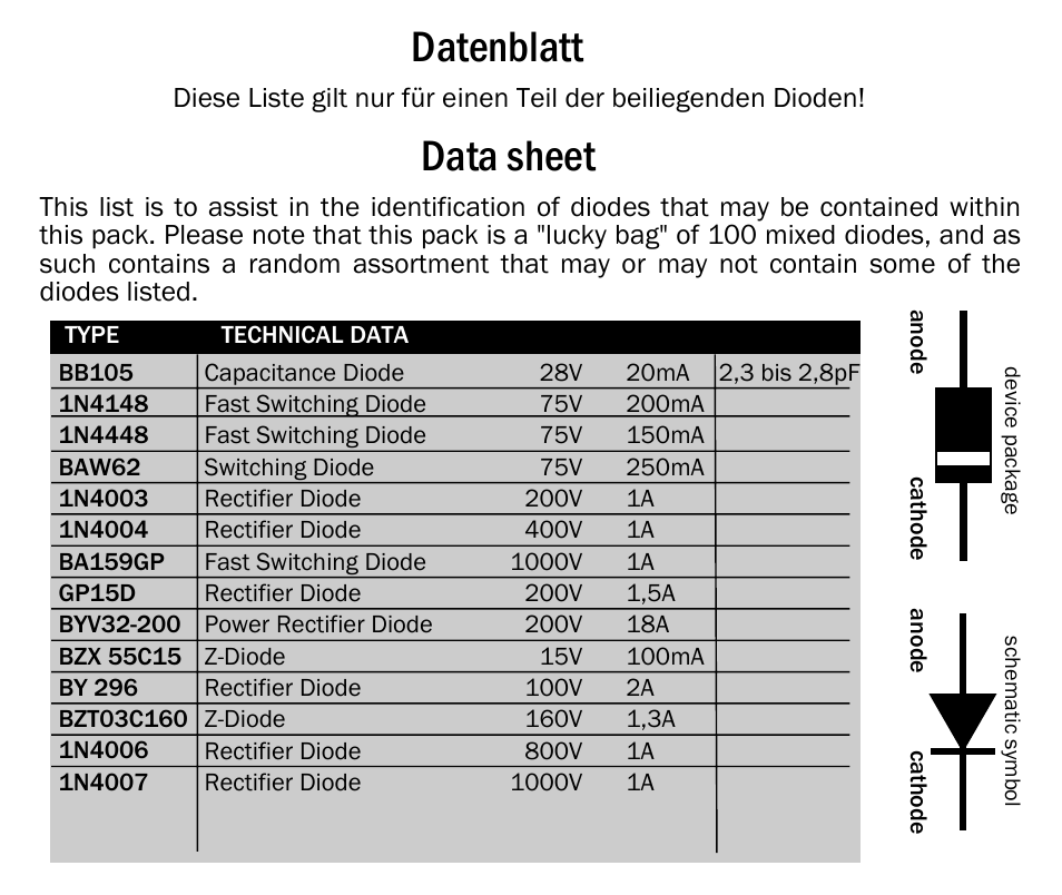 Kemo Electronic S011 User Manual | 1 page