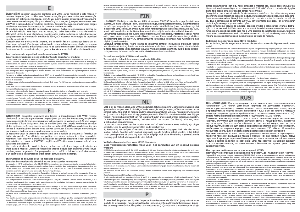 Ep f fin rus nl | Kemo Electronic M011N User Manual | Page 3 / 3