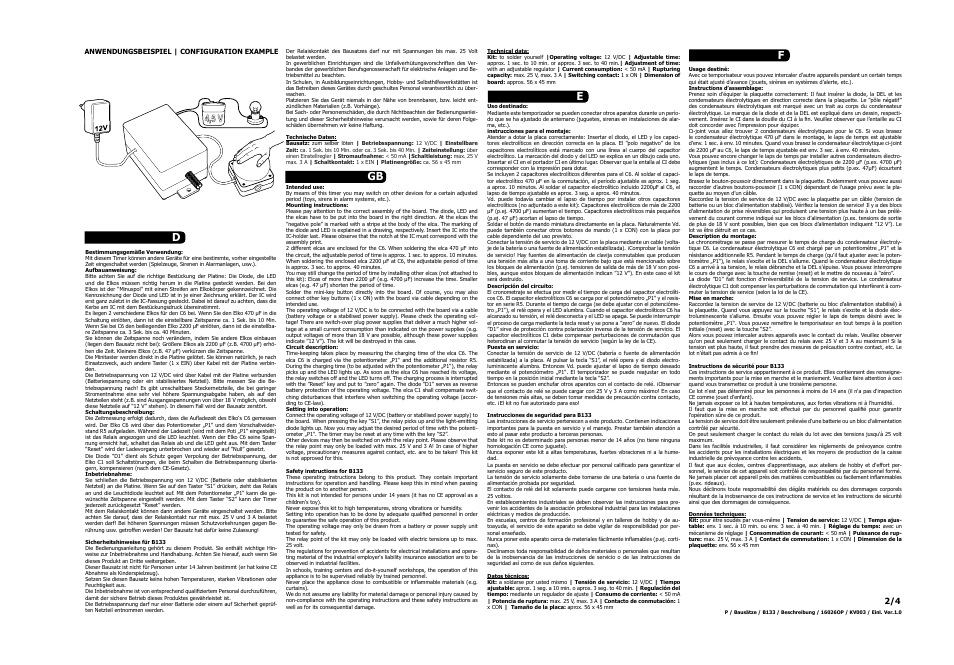 Dgb e f | Kemo Electronic B133 User Manual | Page 2 / 3