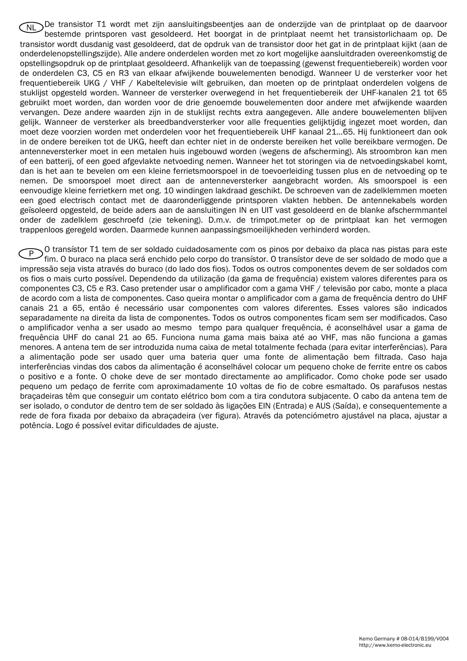Kemo Electronic B199 User Manual | Page 4 / 4