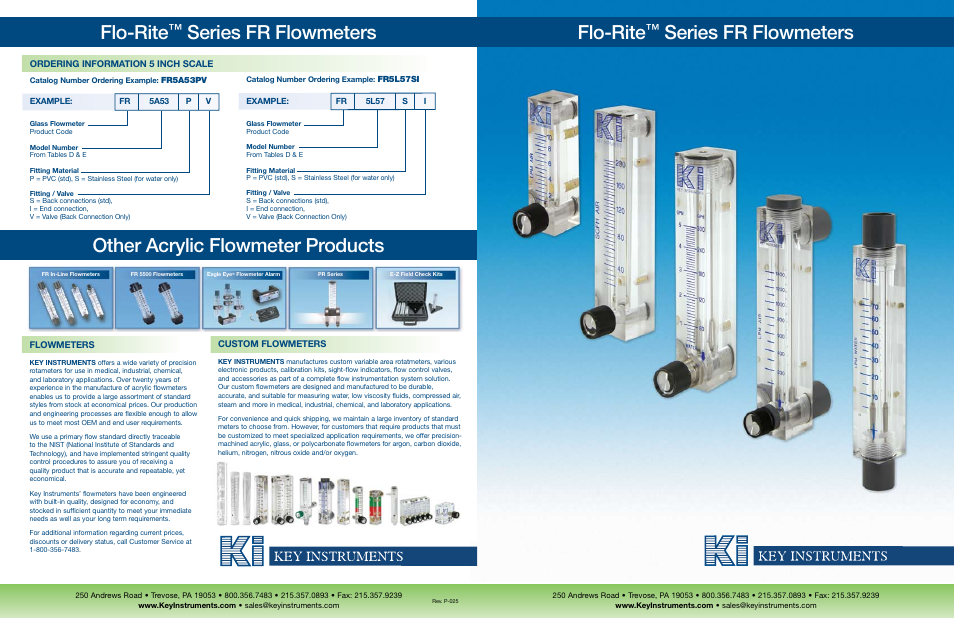 Key Instruments FR4500 Series User Manual | 4 pages