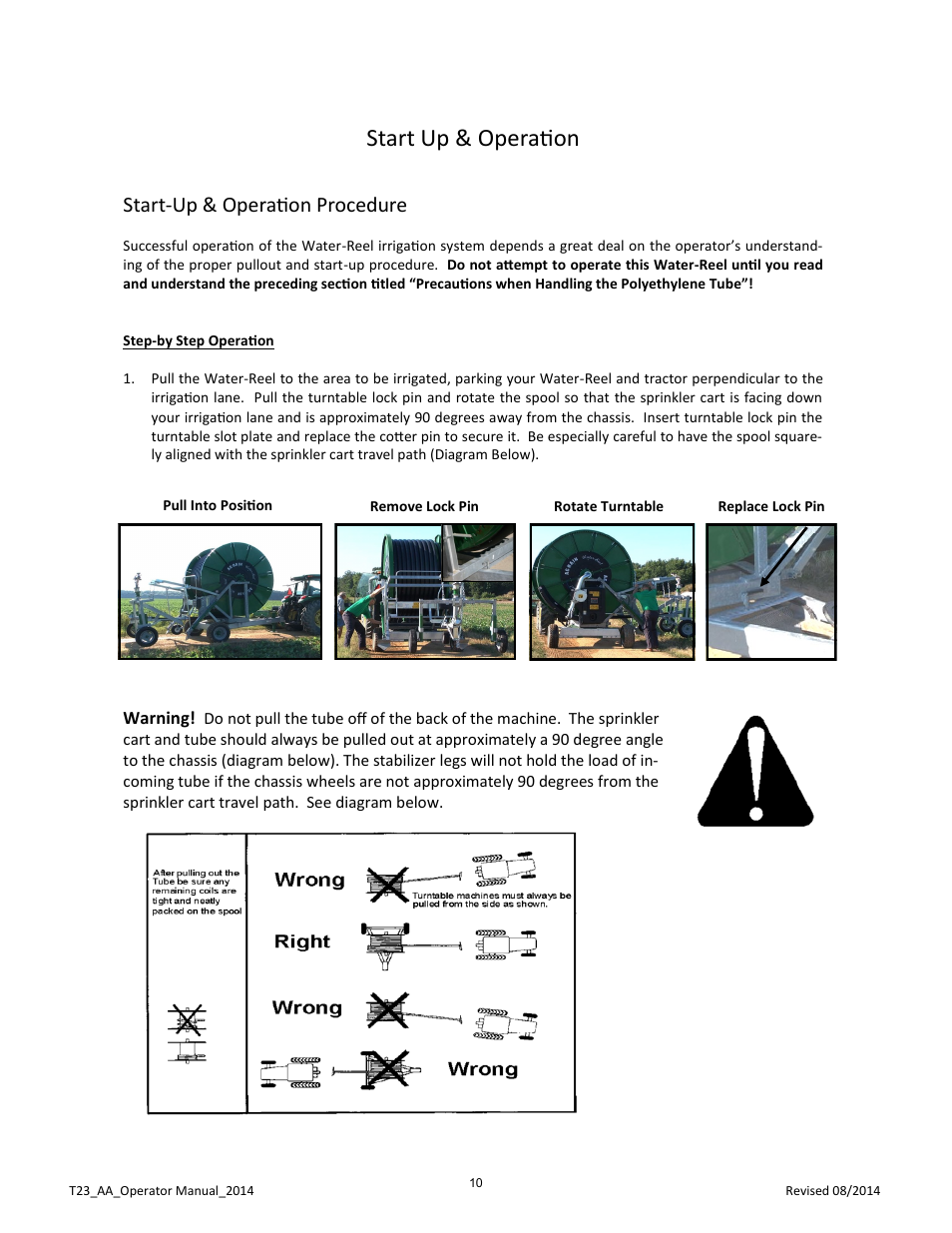 Start up & operation, Start-up & operation procedure | Kifco E23 360,000 - Present: Operator Manual User Manual | Page 13 / 44