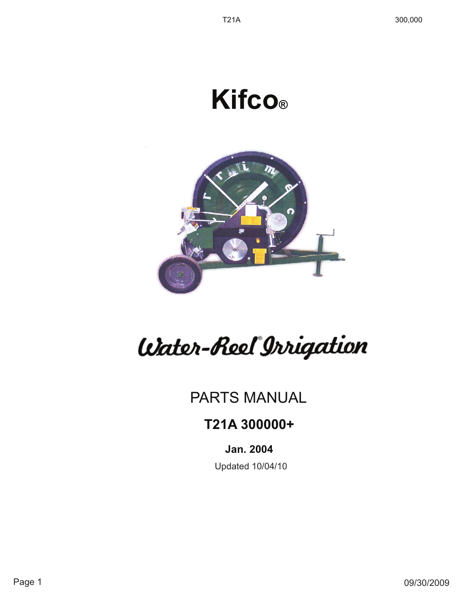 Kifco E23 300,000 - 319,999 Parts Manual User Manual | 15 pages