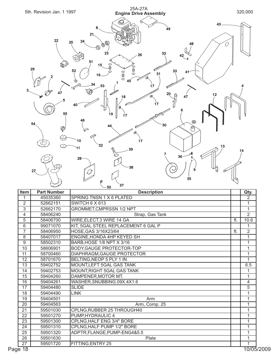 Kifco E27 320,000 - 329,999 Parts Manual User Manual | Page 18 / 20