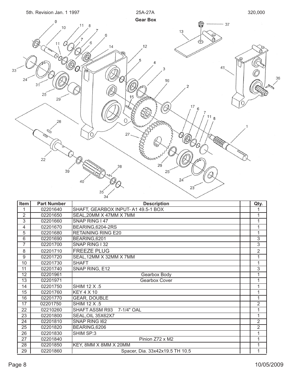 Kifco E27 320,000 - 329,999 Parts Manual User Manual | Page 8 / 20