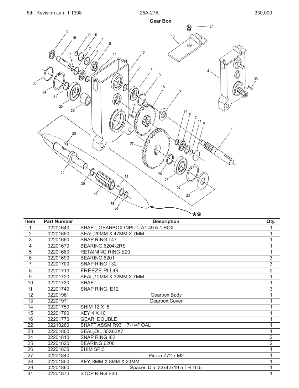 Kifco E27 330,000 - 339,999 Parts Manual User Manual | Page 8 / 21