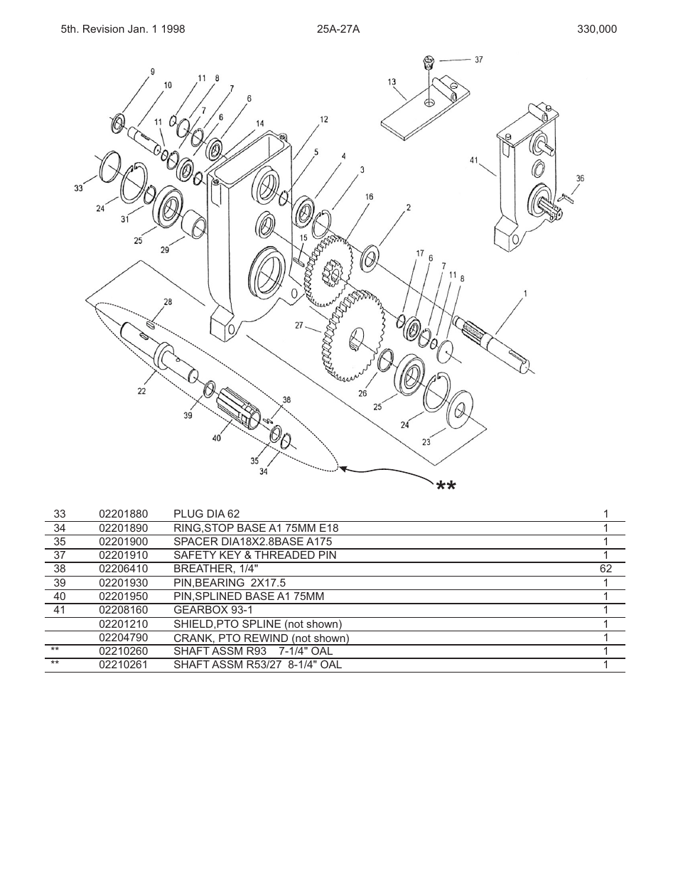 Kifco E27 330,000 - 339,999 Parts Manual User Manual | Page 9 / 21