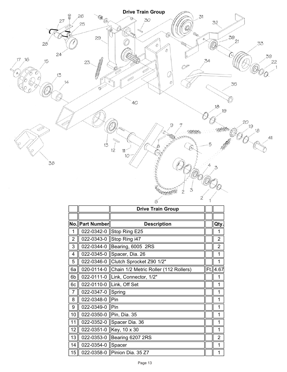 Kifco T30x660 340,000 - 379,999 Parts Manual User Manual | Page 13 / 23