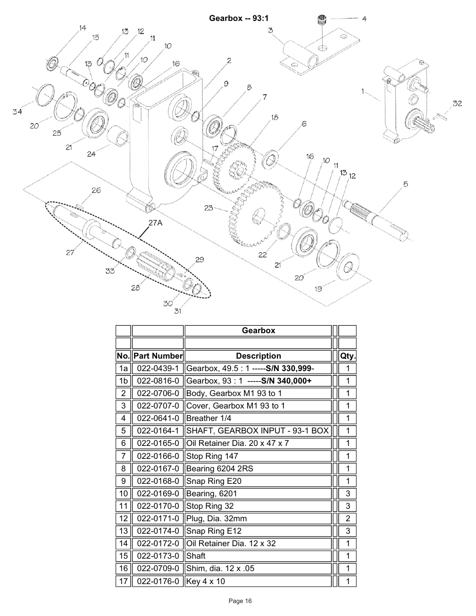 Kifco T30x660 340,000 - 379,999 Parts Manual User Manual | Page 16 / 23