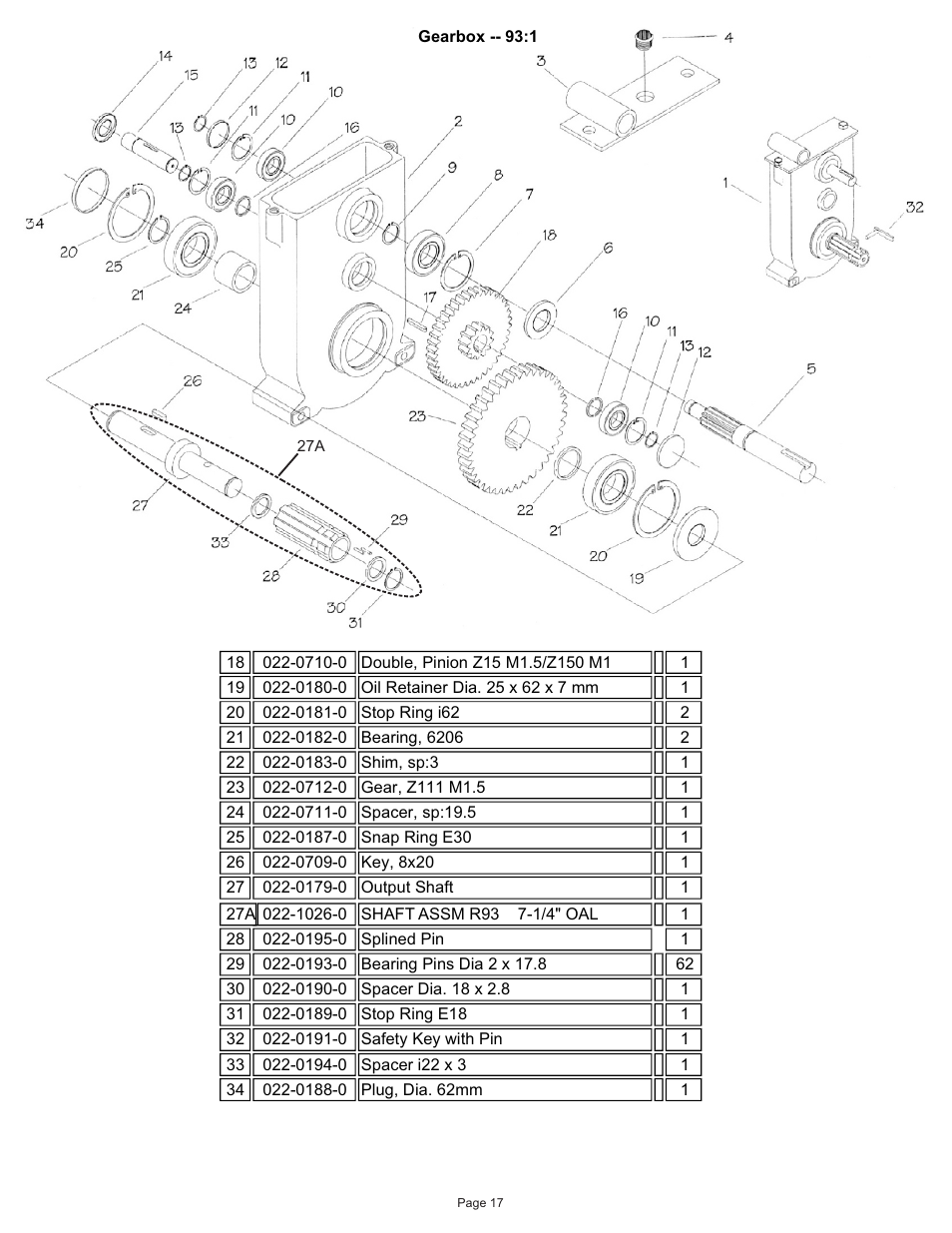 Kifco T30x660 340,000 - 379,999 Parts Manual User Manual | Page 17 / 23