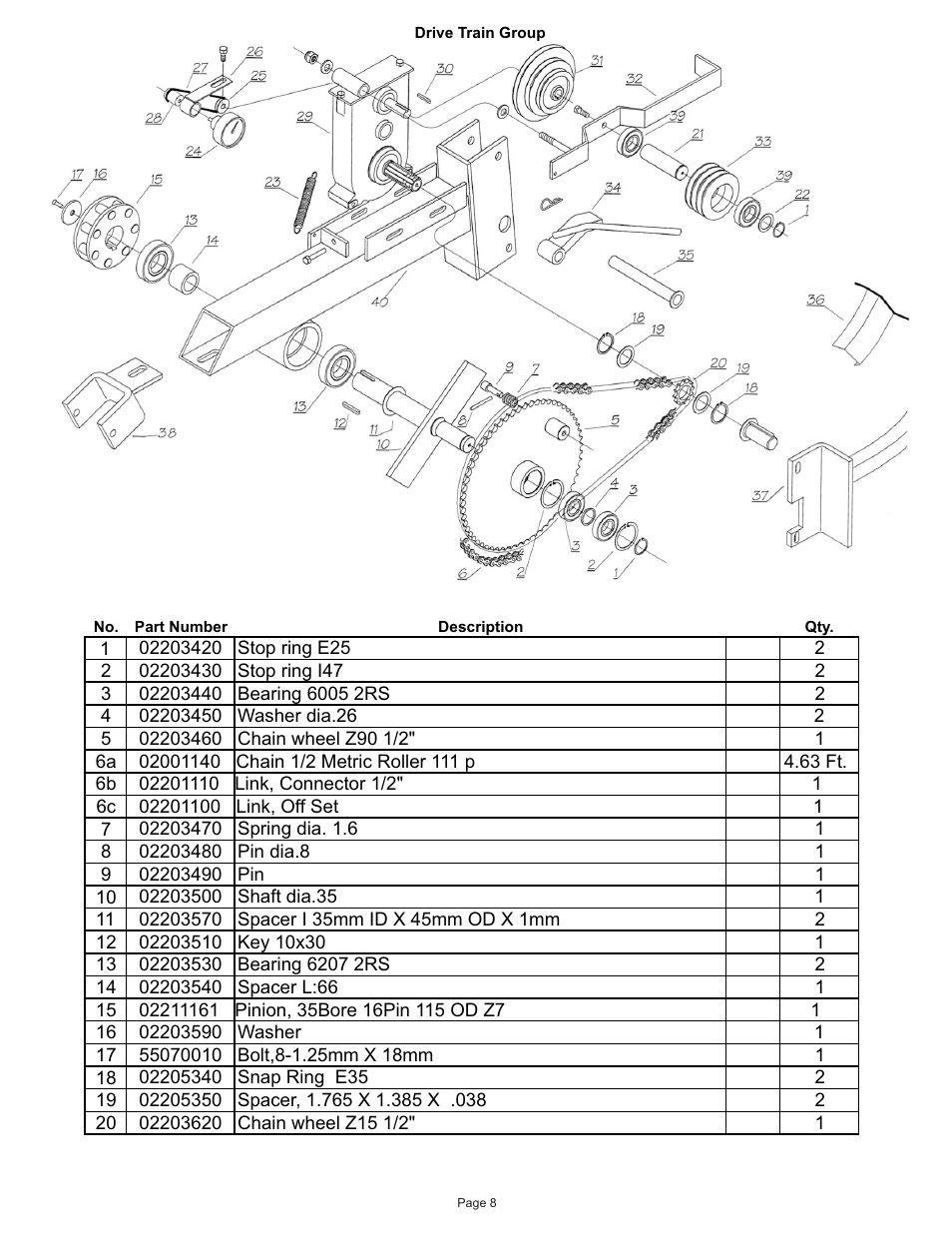 Kifco E30x660 380,000 - 399,999 Parts Manual User Manual | Page 8 / 18