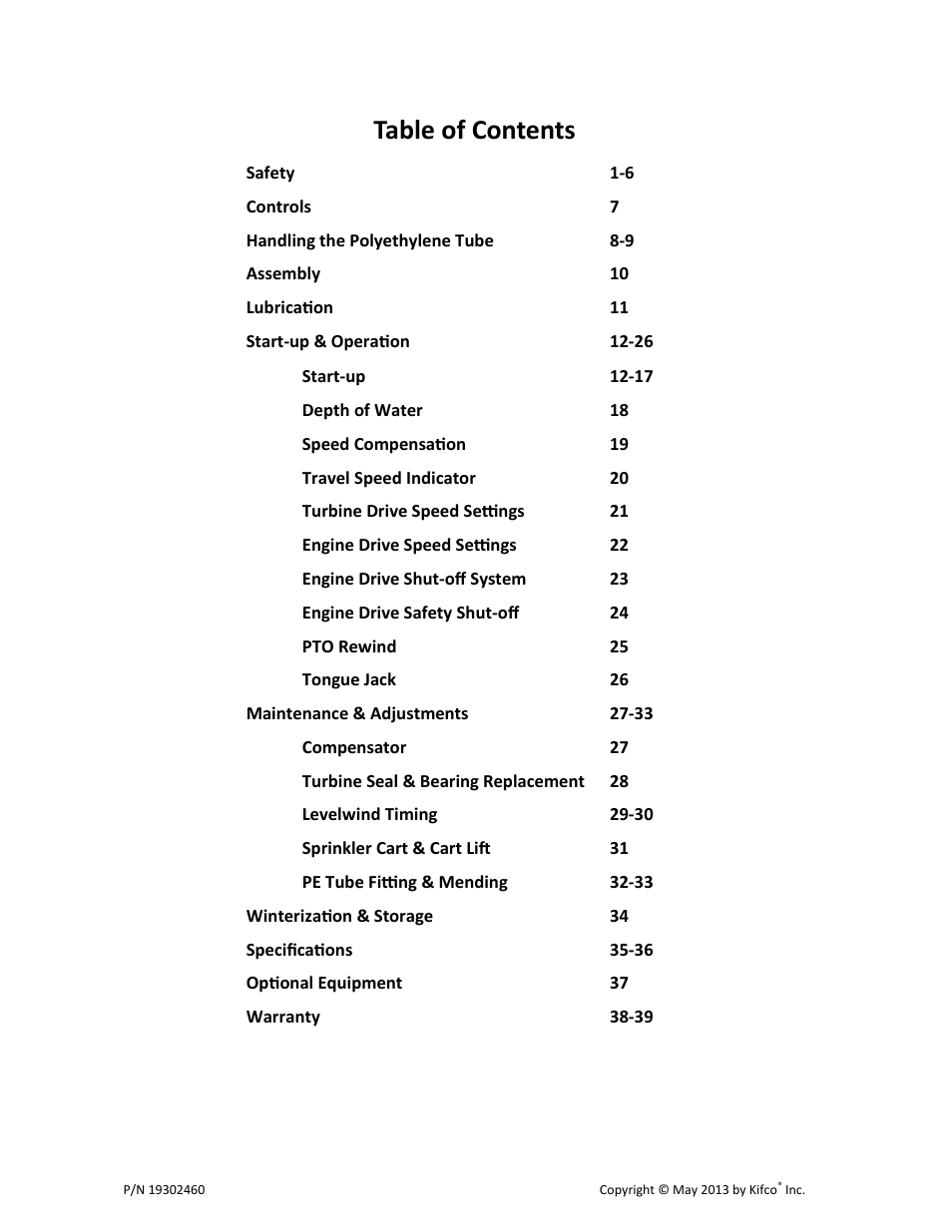 Kifco E30x660 400,000 - Present Operator Manual User Manual | Page 5 / 46