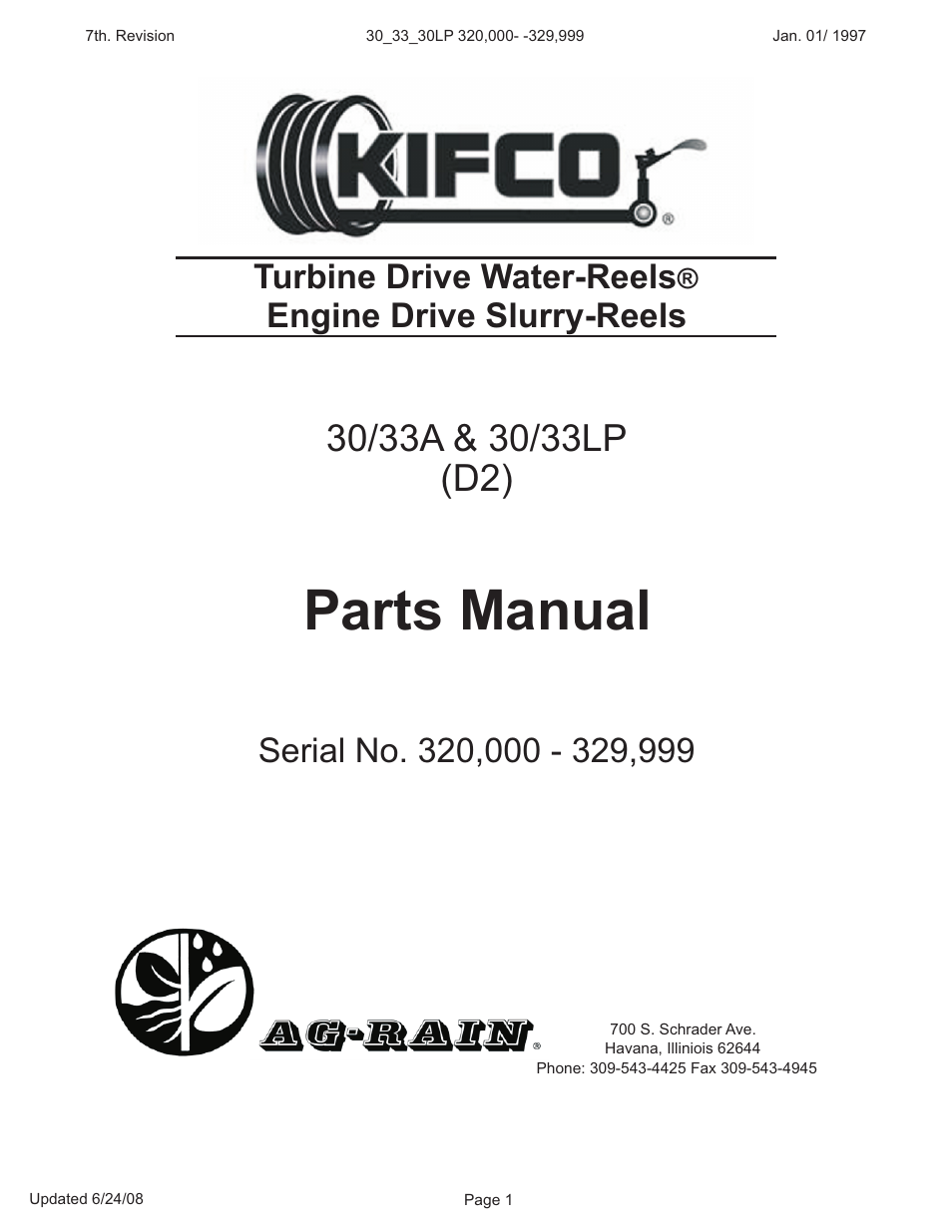 Kifco E30x980 320,000 - 329,999 Parts Manual User Manual | 27 pages