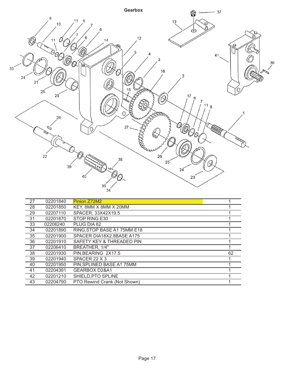 Kifco E30x980 320,000 - 329,999 Parts Manual User Manual | Page 17 / 27