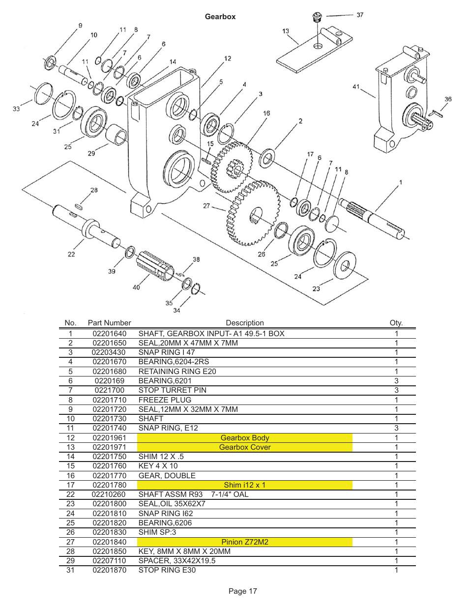 Kifco E30x980 330,000 - 339,999 Parts Manual User Manual | Page 17 / 28