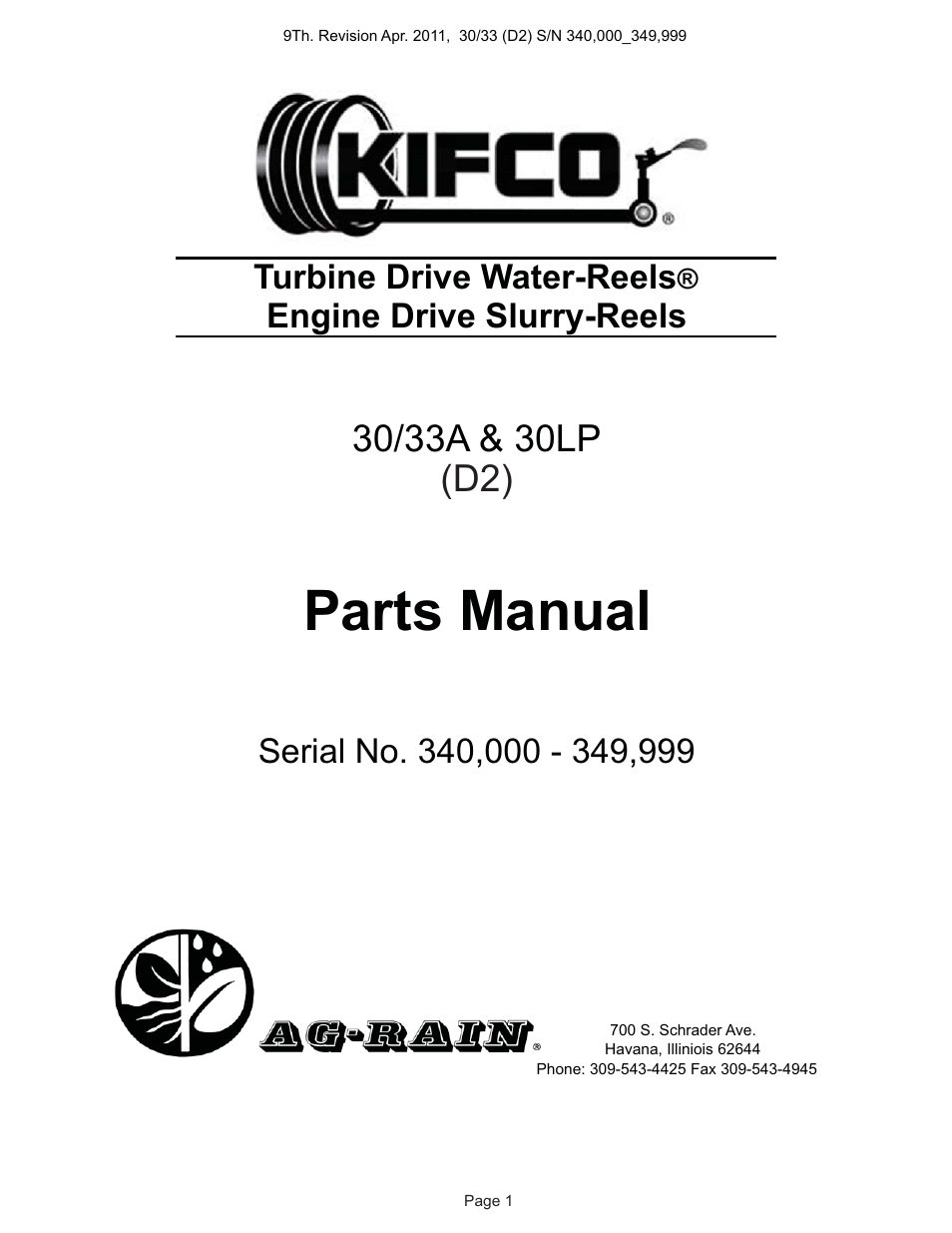 Kifco E30x980 340,000 - 349,999 Parts Manual User Manual | 31 pages