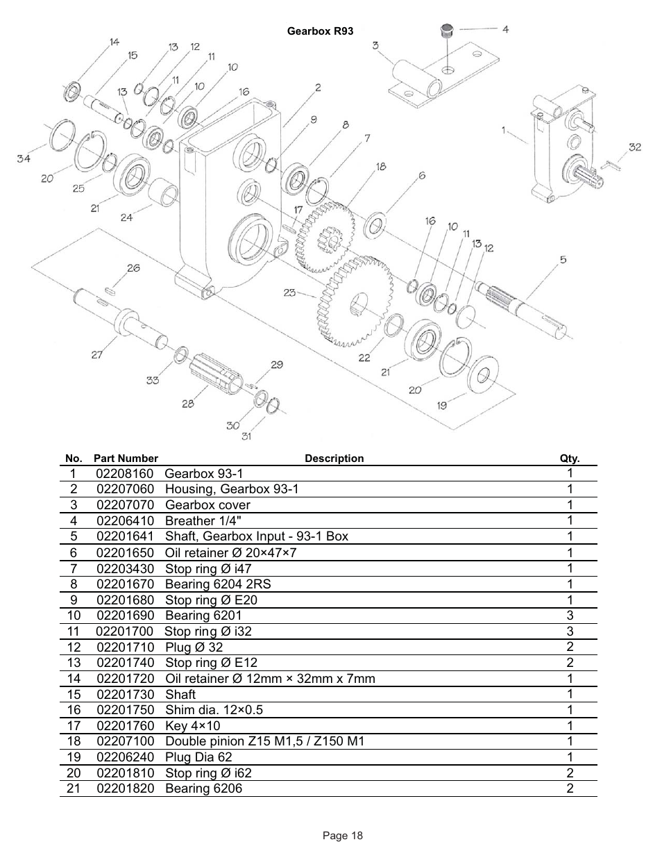 Kifco E30x980 340,000 - 349,999 Parts Manual User Manual | Page 18 / 31