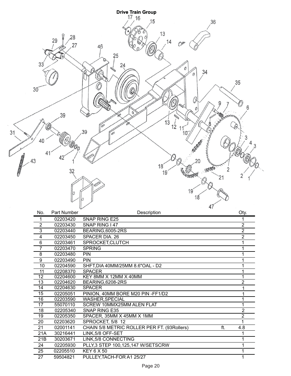 Kifco E30x980 340,000 - 349,999 Parts Manual User Manual | Page 20 / 31