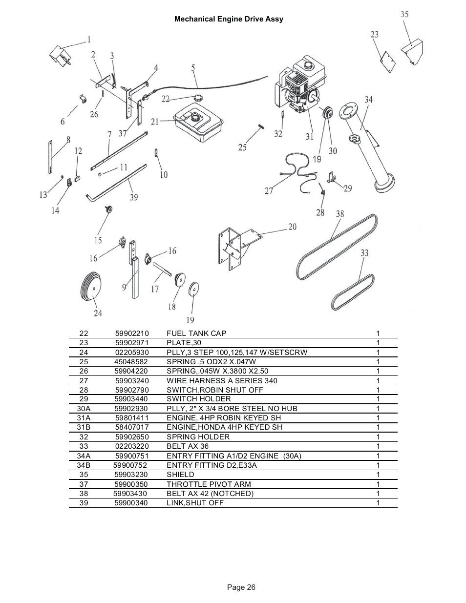 Kifco E30x980 340,000 - 349,999 Parts Manual User Manual | Page 26 / 31