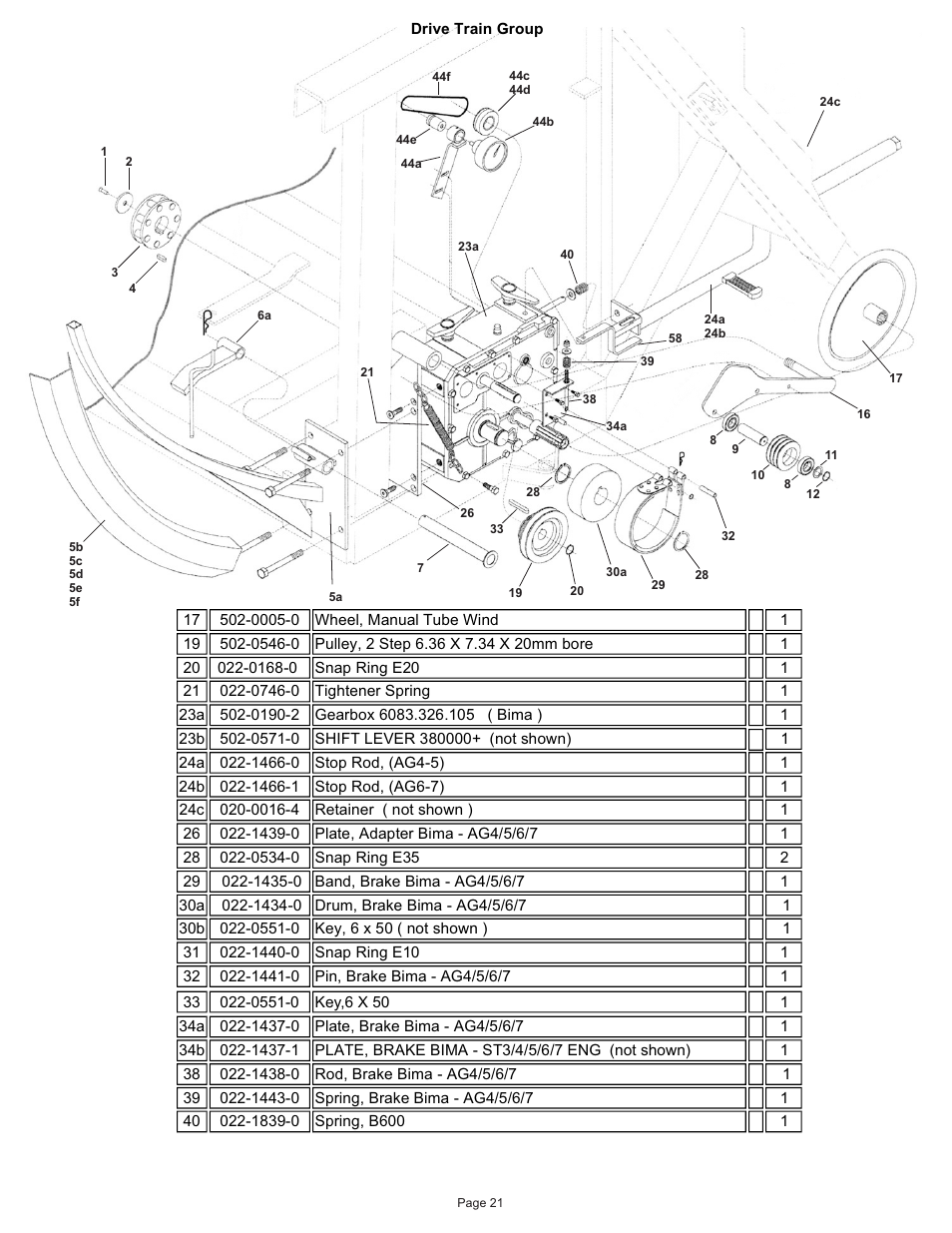 Kifco T40x1320 380,540 - 400,110 Parts Manual User Manual | Page 22 / 41