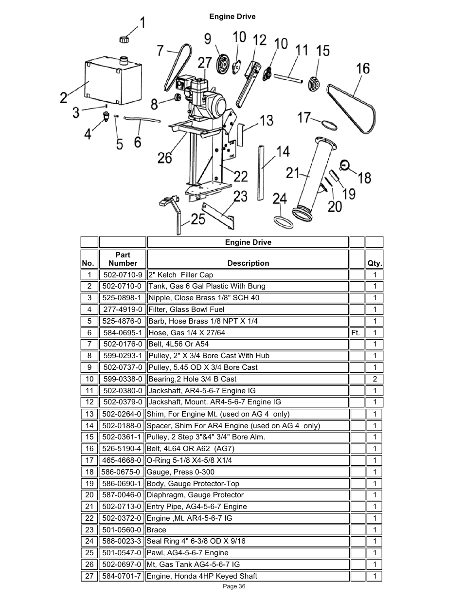 Kifco T40x1320 380,540 - 400,110 Parts Manual User Manual | Page 37 / 41