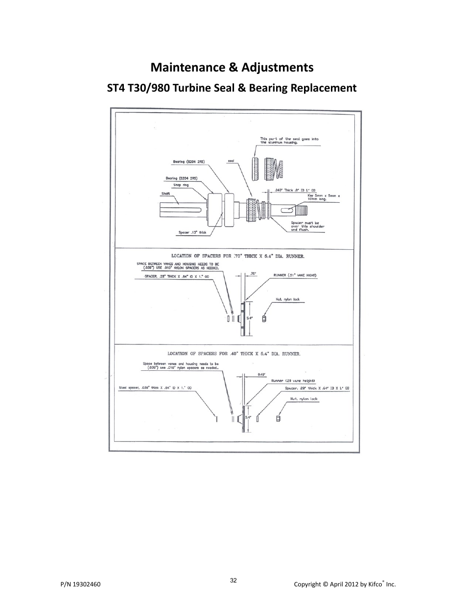 Maintenance & adjustments | Kifco T40x1320 - Two Axle 380,601 - Present Operator Manual User Manual | Page 35 / 49