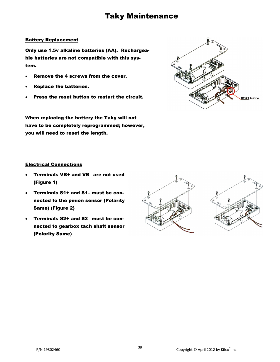 Taky maintenance | Kifco T40x1320 - Two Axle 380,601 - Present Operator Manual User Manual | Page 42 / 49