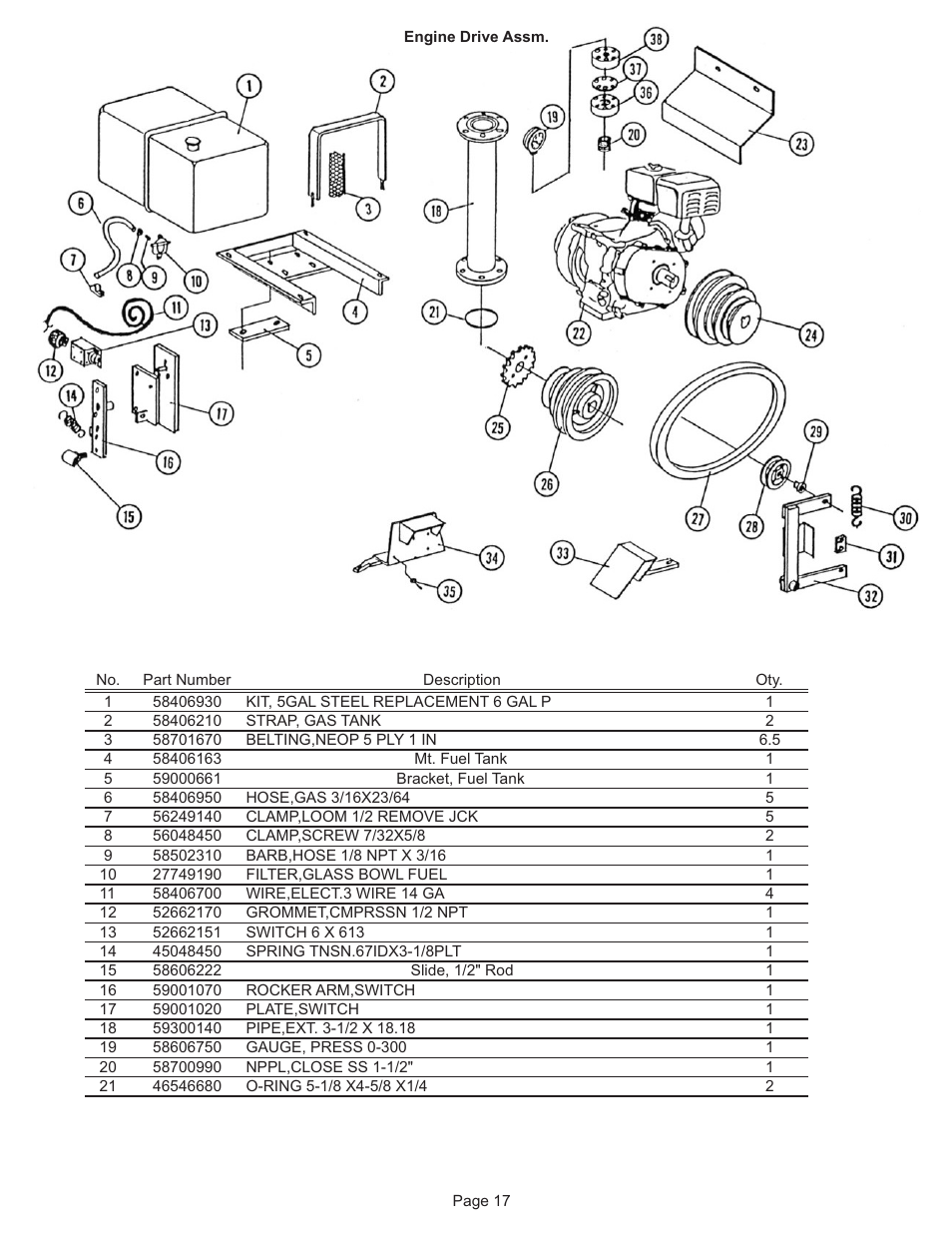 Kifco E33x1120 27,000 - 27,710 Parts Manual User Manual | Page 17 / 18