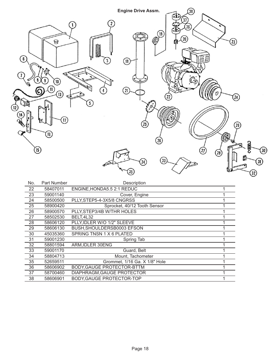 Kifco E33x1120 27,000 - 27,710 Parts Manual User Manual | Page 18 / 18