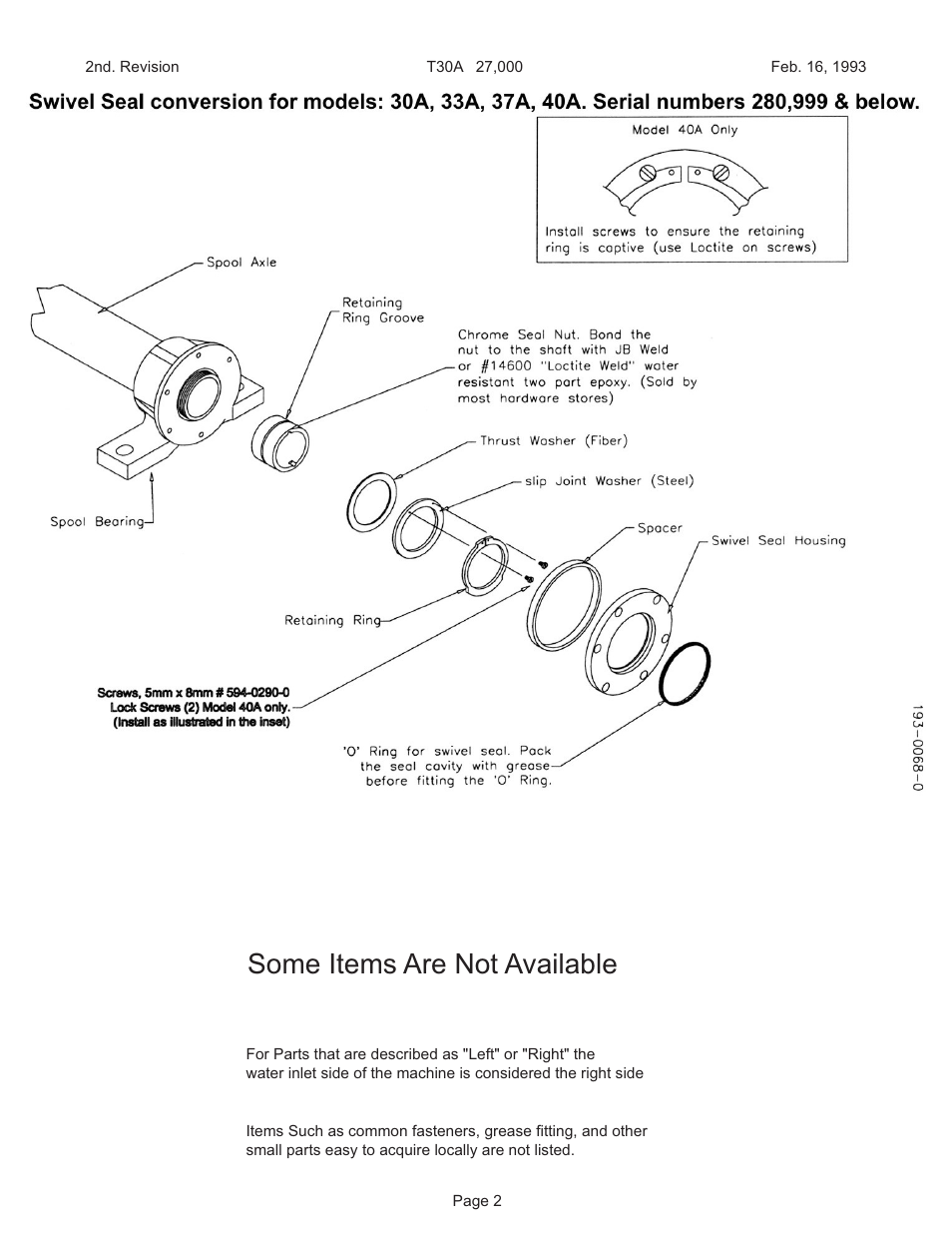 Some items are not available | Kifco E33x1120 27,000 - 27,710 Parts Manual User Manual | Page 2 / 18