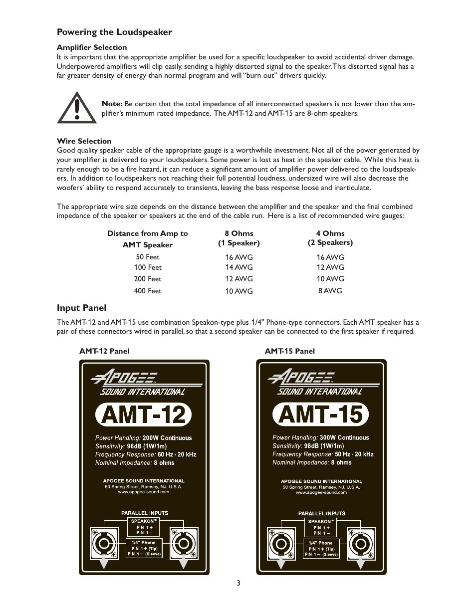 Bogen AMT-12 User Manual | Page 4 / 8