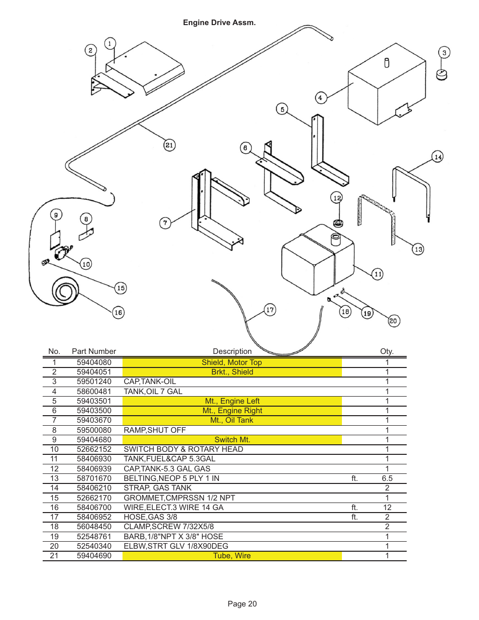 Kifco E33x1120 300,000 - 300,999 Parts Manual User Manual | Page 20 / 20