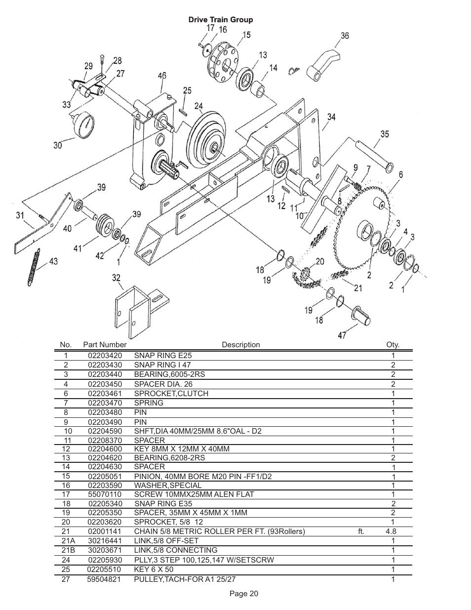 Kifco E33x1120 340,000 - 349,999 Parts Manual User Manual | Page 20 / 31