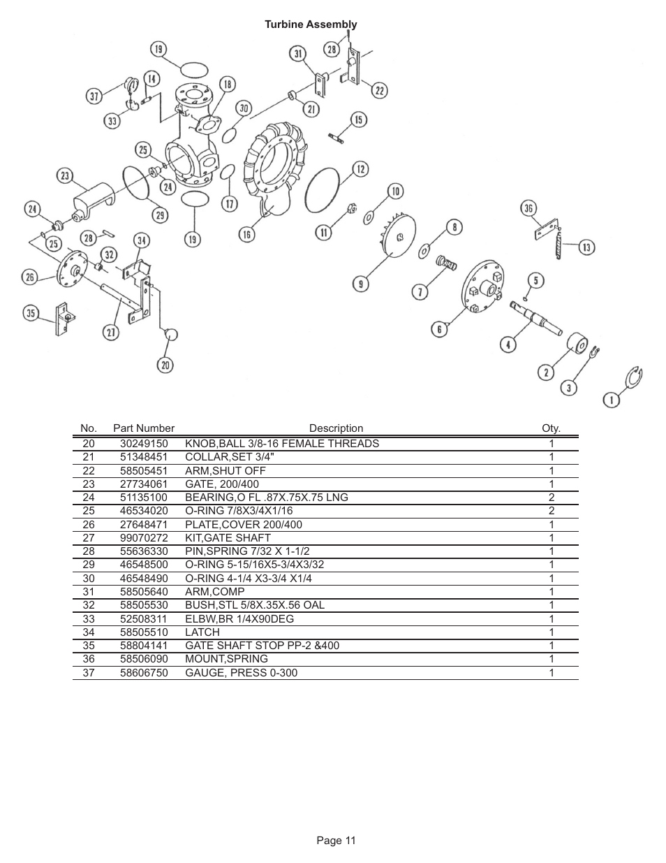 Kifco E37x1220 290,000 - 299,999 Parts Manual User Manual | Page 11 / 23