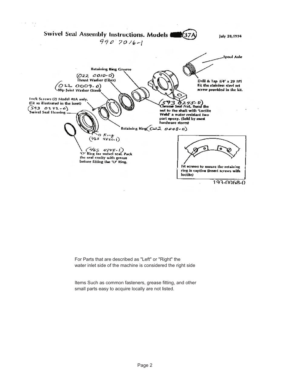 Kifco E37x1220 290,000 - 299,999 Parts Manual User Manual | Page 2 / 23